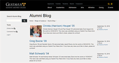 Desktop Screenshot of alumni.blog.gustavus.edu