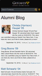 Mobile Screenshot of alumni.blog.gustavus.edu