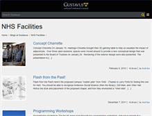 Tablet Screenshot of nhsfacilities.blog.gustavus.edu