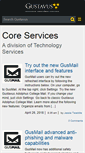 Mobile Screenshot of coreservices.blog.gustavus.edu