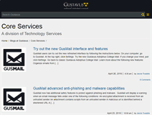 Tablet Screenshot of coreservices.blog.gustavus.edu