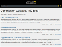 Tablet Screenshot of commission150.blog.gustavus.edu