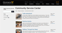 Desktop Screenshot of communityservice.blog.gustavus.edu