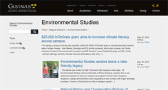 Desktop Screenshot of environmentalstudies.blog.gustavus.edu
